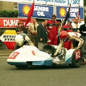 Vince Winstanley & Eric Ammann (BMW) 1988 Sidecar TT