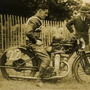 Wal Handley (AJS) 1929 Junior TT