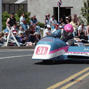 Wally Saunders & Greg Mahon (Ireson Yamaha) 1993 Sidecar TT