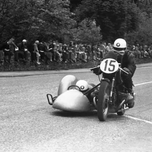 Willi Faust & Karl Remmert (BMW) 1955 Sidecar TT