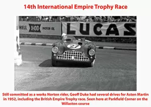 Geoff Duke Collection: 14th International Empire Trophy Race