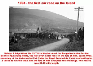 Images Dated 4th October 2019: 1904 - the first car race on the Island