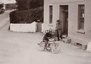 Images Dated 5th July 2011: 1907 TT action at Ballacraine