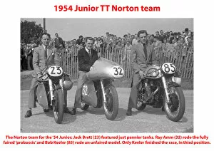 Jack Brett Gallery: 1954 Junior Norton team