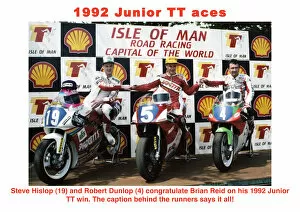 Robert Dunlop Collection: 1992 Junior TT aces