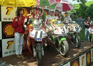 Images Dated 27th May 2020: 1995 Senior TT winners. Dunlop, Duffus, Ward