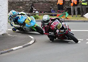 Adam McLean (Kawasaki) and Dean Harrison (Kawasaki) 2018 Southern 100