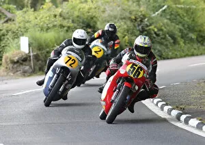 Images Dated 26th August 2022: Adam McLean (Matchless) and Ian Bainbridge (Petty Norton) 2022 Pre TT Classic