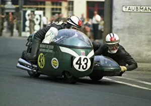 Images Dated 10th August 2017: Adrian Swindells & D Bayer (Curley Atlas) 1970 750 Sidecar TT