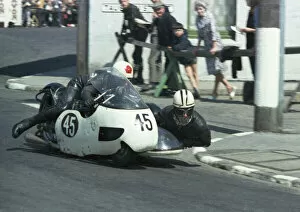 Images Dated 11th July 2021: Adrian Swindells & F V Swindells (Triumph) 1967 Sidecar TT