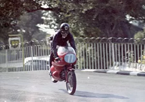 Images Dated 13th May 2021: Alan Benfield (Aermacchi) 1967 Junior Manx Grand Prix