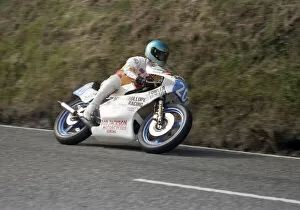 Images Dated 8th April 2022: Alan Bud Jackson (Fowler Yamaha) 1986 Junior Manx Grand Prix