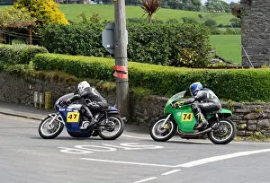 Alan Bud Jackson (Norton) and Dave Matravers (Paton) 2018 Pre TT Classic