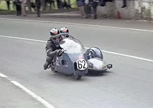 Triumph Prints: Alan Butler & Colin Jewsbury (Triumph) 1966 Sidecar TT