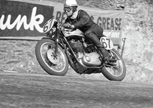Images Dated 7th January 2021: Alan Craven (BSA) 1957 Senior Manx Grand Prix
