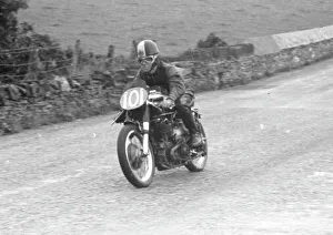 Images Dated 7th January 2021: Alan Craven (Norton) 1955 Junior Manx Grand Prix