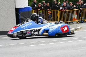 Images Dated 8th June 2015: Alan Founds & Tom Peters (LCR Suzuki) 2015 Sidecar TT