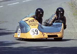 Images Dated 13th August 2022: Alan Harling & Eric Stevens (Suzuki) 1980 Southern 100