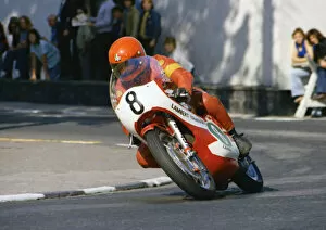 Images Dated 6th September 2019: Alan Jackson (Lambert Yamaha) 1975 Lightweight Manx Grand Prix