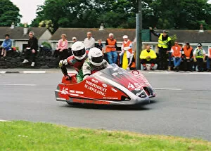 Images Dated 8th August 2018: Alan Langton & Stuart Graham (DSC Ireson Honda) 2004 Sidecar TT