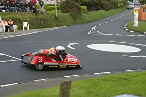 Stuart Graham Prints: Alan Langton & Stuart Graham (Windle Honda) 2005 Sidecar TT