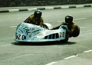Images Dated 13th March 2018: Alan May & Mick Gray (Capital Yamaha) 1980 Sidecar TT