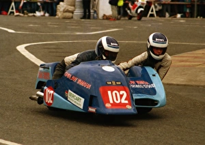 Images Dated 10th March 2018: Alan Shand & Neil Miller (Ireson Yamaha) 1988 Sidecar TT