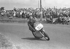 Images Dated 17th December 2021: Alan Shepherd (AJS) 1959 Junior Ulster Grand Prix
