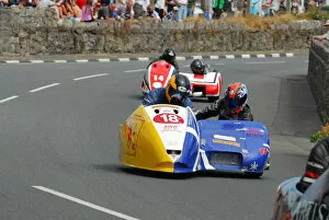 Images Dated 10th July 2014: Alan Warden & Dave Mahon (AWR Yamaha) 2014 Southern 100