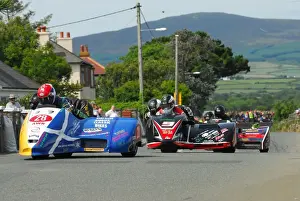 Alan Warden & Marc Maier (Yamaha) and Darren Hope & Lenny Bumfrey (DMR Honda) 2016 Southern 100