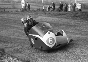 Images Dated 24th March 2013: Alan Young / A C Partridge (Norton); 1957 Sidecar TT