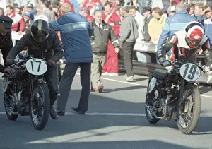 Rudge Prints: Albert Wiffen (Rudge) and John McMahon (Rudge) 1990 TT Parade Lap