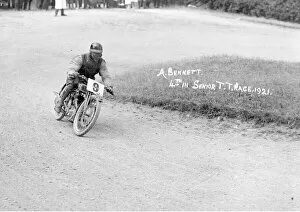 Images Dated 24th January 2022: Alec Bennett (Sunbeam) 1921 Senior TT