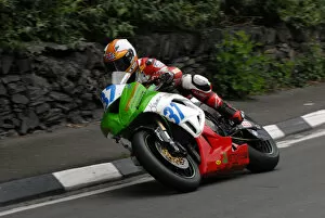Images Dated 10th June 2009: Alessio Corradi (Kawasaki) 2009 Supersport TT