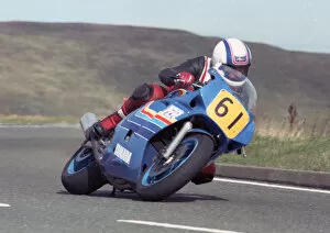 Images Dated 7th May 2020: Alex Aiken (Yamaha) 1989 Senior Manx Grand Prix