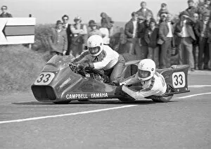 Images Dated 22nd July 2016: Alex Campbell & Jim Pearson (Yamaha) 1975 Jurby Road