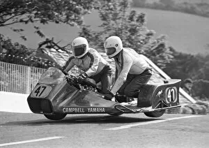Images Dated 25th February 2022: Alex Campbell & Jim Pearson (Yamaha) 1975 750 Sidecar TT