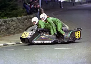 Images Dated 25th February 2022: Alex Campbell & Russell Campbell (Yamaha) 1976 750 Sidecar TT