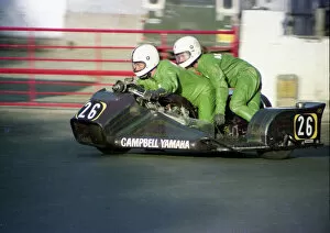 Images Dated 25th February 2022: Alex Campbell & Russell Campbell (Yamaha) 1976 500 Sidecar TT