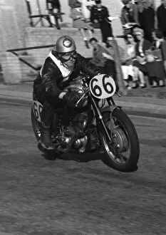 Images Dated 27th February 2019: Alexander Hislop (BSA) 1958 Junior Newcomers Manx Grand Prix