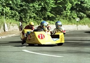 Images Dated 18th January 2018: Alistair Lewis & Bill Annandale (Yamaha) 1989 Sidecar TT