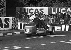 Images Dated 11th February 2017: Alister Mothersill & P Cartwright (BSA) 1973 750 Sidecar TT