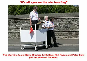 Phil Kneen Collection: Its all eyes on the starters flag'
