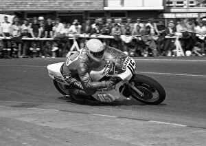 Images Dated 26th April 2019: Allan Brew (Brew Yamaha) 1981 Junior Manx Grand Prix