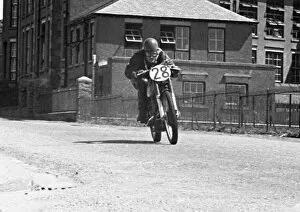 Images Dated 24th November 2020: Allan Brown (AJS) 1950 Junior TT