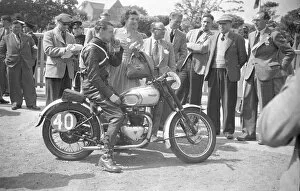 Images Dated 10th August 2016: Allan Jefferies (Triumph) 1949 Senior Clubman TT