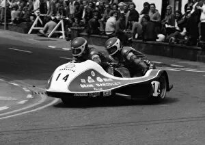 Images Dated 13th March 2018: Allan Steele & Colin Bairnson (Bardsley Yamaha) 1980 Sidecar TT