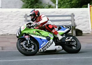 Images Dated 9th March 2019: Allan Warner (Kawasaki) 1992 Supersport 400 TT