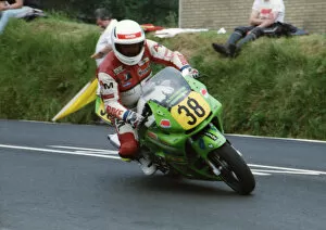 Images Dated 9th March 2019: Allan Warner (Kawasaki) 1993 Supersport 600 TT