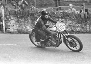 Images Dated 19th September 2021: Allen Malam (BSA) 1958 Junior Snaefell Manx Grand Prix